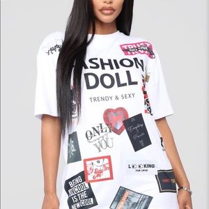 Fashion Nova Tops - Fashion doll tunic top Fashion Nova Tops - Fashion doll tunic top